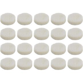 HARFINGTON 20pcs Wool Buffing Pads, 7 Inch Polishing Pad Car Auto Buffing Pads Wool Polishing Buffing Pad Hook and Loop for Car Polishing, Buffing and Cutting