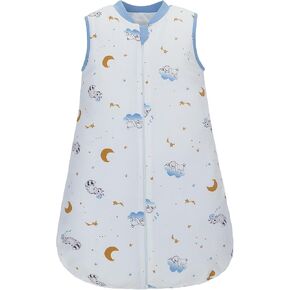 Baby Sleep Sack Winter, Baby Wearable Blanket with 2-Way Zipper, Cotton Sleeveless Sleeping Bag 2.5 Tog for Infants