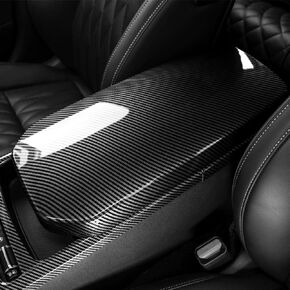 YOUTOOCAR Carbon Fiber Pattern Central Console Armrest Panel Cover Trim Compatible with Kia Stinger 2017-2023 Accessories