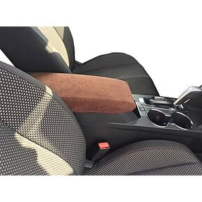 Auto Console Covers- Compatible with The Chevy Equinox 2010-2017B Center Console Armrest Cover Fleece -Black