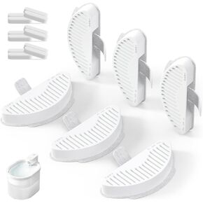 uahpet 6 Pack Replacement Filters & 12 Pack Replacement Filter Sponges for 67oz/2L Automatic Pet Fountain Cat Water Fountain Cat Water Dispenser