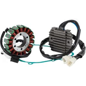 Artudatech Generator Stator Regulator Rectifier Gasket Kit for Kawasaki ZX600 Ninja ZX-6RR ZX600-N1 2005, for ZX600 Ninja ZX-6RR ZX600-N1H 2005, for Kawasaki ZX600 Ninja ZX-6R ZX600N6F 2006