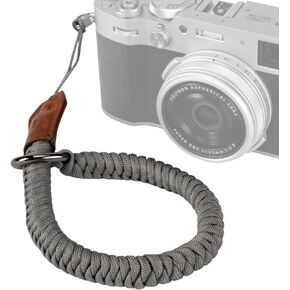 SMALLIRG Camera Wrist Strap, Universal Braided Camera Hand Strap, Adjustable Safety Strap Compatible for DSLR or Mirrorless Camera, Gray- 5055