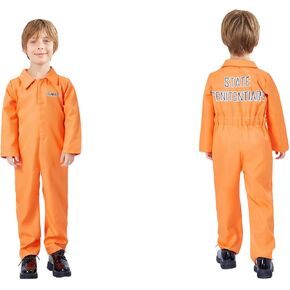 Christmas Orange Prisoner Costume Prison Uniform Jumpsuit Xmas Adult Cosplay Jail Outfits Christmas Party Costume