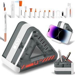 walrfid Laptop Keyboard Screen Cleaner Kit for iPhone Airpod, 25-in-1 Cell Phone Cleaning Spray Tool for iPad Computer MacBook PC TV Monitor, Electronic Clean Brush Device for Earbud Headphone Camera