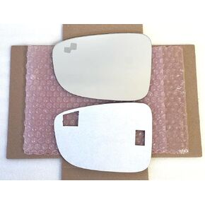 Replacement Blind Spot Mirror Glass with Full Size Adhesive for 2014-2018 Mazda 3, 2014-2021 Mazda 6 Driver Side View Left LH