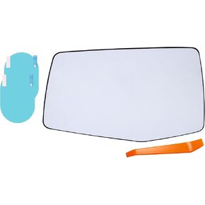 EAP Driver Side Mirror Glass Compatible with Chevrolet Silverado 1500 2019-2025, GMC Sierra 1500 2019-2025, Heated Without Auto Dimming 84171577 84309702 84309708 GM1324159