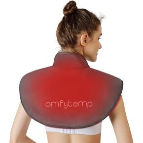 Comfytemp Red Light Therapy for Neck Shoulder Back Pain Relief, 162 LEDs Infrared Light Therapy Pad for Body with Timer, Flexible Wearable Near Light Therapy Wrap, 660nm & 850nm