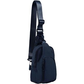 Small Sling Bag for Women Crossbody Sling Backpck with Adjustable Straps Lightweight Small Nylon Chest Bag for Daily Casual Travel Hiking, Brown