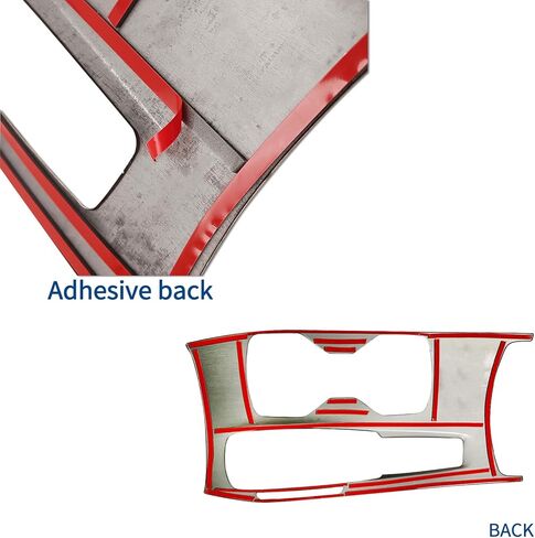 SUNJIKA Compatible with Carbon Fiber Gear Shifter Box Gun Water Cup Holder Panel Cover Trim Interior Accessories for Honda Accord 10th Gen 2018 2019 2020 2021 2022 (Hybrid 1pc Brushed Black) in Kuwait