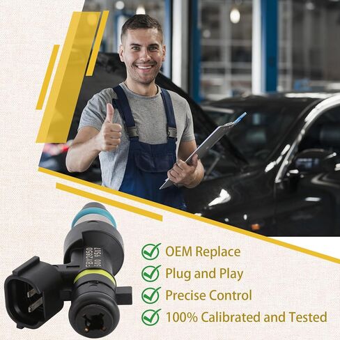 16600-9HP0A حاقن الوقود OE، متوافق مع/نيسان 2.5L Altima Rogue 2015 2016 2017 2018، Nv200 Sentra 2.0L، Tiida Versa Cube 1.8L 2007 2008 2009 2010 2011 2012 2013 2014 |18 حفرة| |مجموعة من 4| in Kuwait