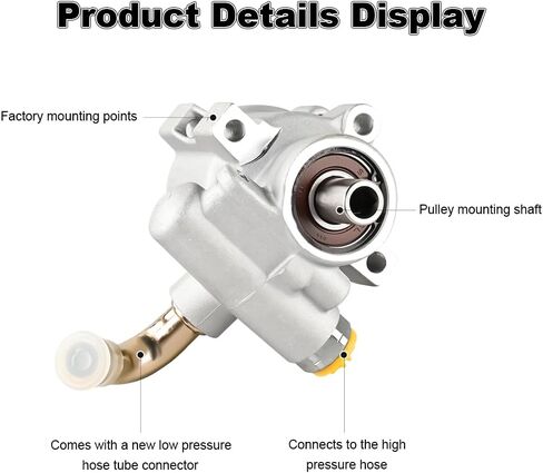 مضخة توجيه كهربائية متوافقة مع جيب رانجلر TJ L4 2.5L/ L6 4.0L 1997 1998 1999 2000 2001 2002، جيب شيروكي L4 2.5L/ L6 4.0L 1997 1998 1999 2000، استبدال لـ 20-823، 96-823 in Kuwait