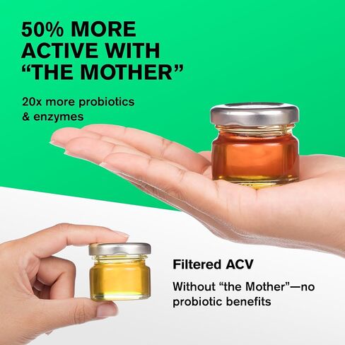 Organic Apple Cider Vinegar Capsules with The Mother - Energy Help Plus Heart, Gut, and Immune Health Support - Gluten Free, Dairy Free - Raw Probiotic and Prebiotic - Vegan ACV, Astragalus Root in Saudi Arabia