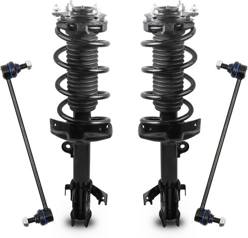 مجموعة الدعامات الأمامية لتجميع قضبان التأرجح متوافقة مع 2007-2014 Honda CR-V CRV 2.4L 4PCS 272491 272492 K750297 لفائف ممتص الصدمات الزنبركي ومثبت قضيب التأرجح in Kuwait