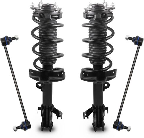 Front Struts Assembly Sway Bars Links Kit Compatible for 2007-2014 Honda CR-V CRV 2.4L 4PCS 272491 272492 K750297 Coil Spring Shock Absorber & Stabilizer Sway Bar in Saudi Arabia