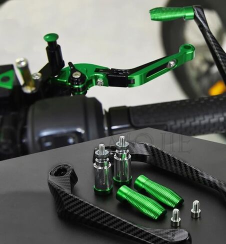 Motorcycle Brake and Clutch Levers Modified Parts Fits for Kawasaki ZX6R ZX 6R 636 ZX-6R 2019 2020 2021 2022 2023 2024 Adjustable Foldable Extendable Handle Brake Lever. (Black-Gold, ZX-6R 2019-2024) in Saudi Arabia