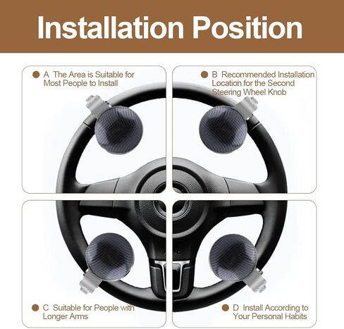 Universal Steering Wheel Spinner,Carbon Fiber Steering Wheel Knob Spinner for Car Auto Vehicle in Saudi Arabia