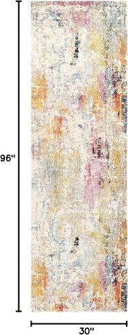 سجادة nuLOOM Cézanne ذات لمسة تجريدية ملونة، 3x5، متعددة in Kuwait
