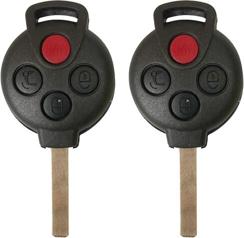 Car key Fob for Mercedes-Benz Smart 2005-2015 Fortwo Remote Fccid: KR55WK45144;by AUTO KEY MAX (PAIR) in Kuwait