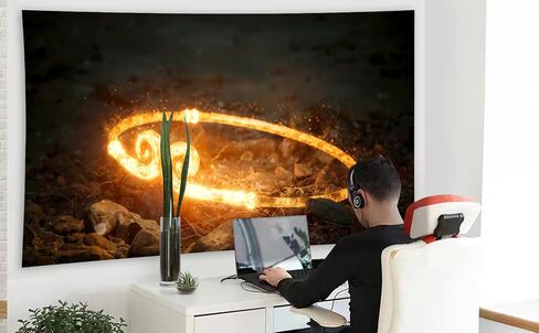 نسيج LERDWINT المضيء، نسيج لعبة Wukong، نسيج لعبة الرسوم المتحركة، هدية لمحبي الرسوم المتحركة، ديكور غرفة الأولاد، ديكور غرفة الألعاب، ديكور منزلي لغرفة النوم، نسيج معلق على الحائط in Saudi Arabia