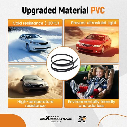 maxpeedingrods 2 قطعة شريط تزيين السقف الأيسر والأيمن لسيارة Toyota Camry Hybrid LE SE XLE، لسيارة Toyota Camry LE SE XLE XSE SE 2012-2017 استبدال 75556-06080 75555-06080 75555-06100 75556-06100 in Saudi Arabia