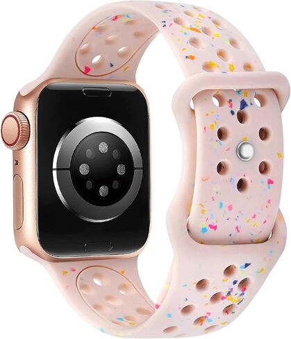 سوار رياضي متوافق مع سوار ساعة Apple 38 مم 40 مم 41 مم 42 مم (S10) للنساء والرجال، بلاستيك معاد تدويره - حزام سيليكون ناعم مسامي لسلسلة iWatch 10 SE 9 8 7 6 5 4 3 2 1 in Kuwait