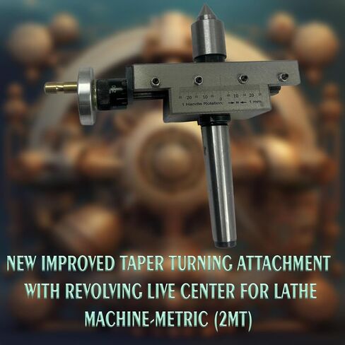 New improved Tapper Turning Tapper Attachment with Interchangable Revolving Centre and Dead centre MT3 in Kuwait