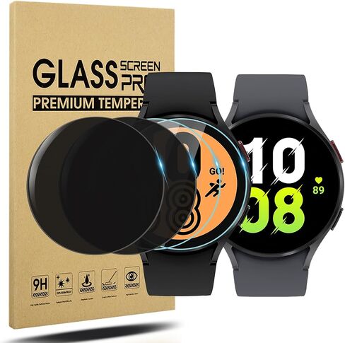 Suoman 4 عبوات لساعة Samsung Galaxy Watch 7 40 مم / Galaxy Watch 6 40 مم / Galaxy Watch 5 40 مم / واقي شاشة Galaxy Watch 4 40 مم، [مناسب تمامًا] واقي زجاجي مقوى لساعة Galaxy Watch 7/6/5/4 (40 مم) in Kuwait