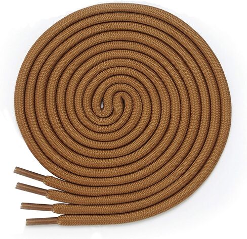 أربطة أحذية مستديرة من lorpops [زوجان] أربطة أحذية متينة وشديدة التحمل للأحذية طويلة الرقبة وأحذية العمل وأحذية المشي لمسافات طويلة in Kuwait