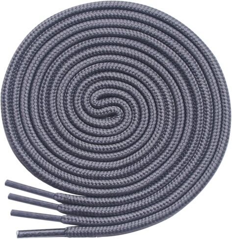 أربطة أحذية مستديرة من lorpops [زوجان] أربطة أحذية متينة وشديدة التحمل للأحذية طويلة الرقبة وأحذية العمل وأحذية المشي لمسافات طويلة in Kuwait