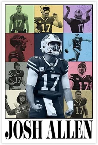 SONAXO Josh Allen Canvas Poster Wall Art Decor Print Picture Paintings for Living Room Bedroom Decoration Unframe: Unframe:12x18inch(30x45cm) in Saudi Arabia