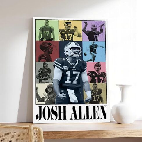 SONAXO Josh Allen Canvas Poster Wall Art Decor Print Picture Paintings for Living Room Bedroom Decoration Unframe: Unframe:12x18inch(30x45cm) in Saudi Arabia