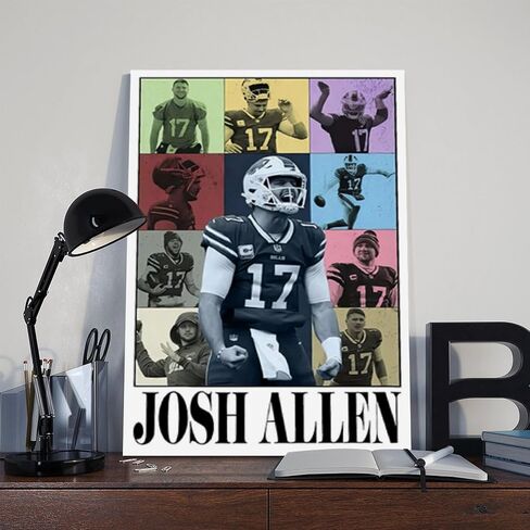 SONAXO Josh Allen Canvas Poster Wall Art Decor Print Picture Paintings for Living Room Bedroom Decoration Unframe: Unframe:12x18inch(30x45cm) in Saudi Arabia