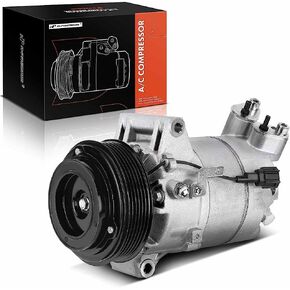 A-Premium Air Conditioner AC Compressor with Clutch Compatible with Nissan Versa 1.8L 2007-2010, CSV511 Style, Automatic CVT Transmission (Not Manual)