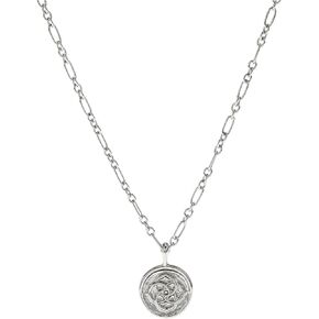 Kendra Scott Dira Coin Pendant Necklace Rhodium Metal One Size