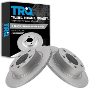 TRQ Front Disc Brake Rotor Pair Set for 08-18 Avalon / 07-19 Camry / 17-18 Corolla iM / 13-18 ES300h / 07-18 ES350 / 16 iM / 09-13 Matrix / 06-18 Rav4 / 11-16 tC / 09-10 Vibe