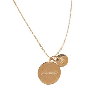 Inspiring Women's Gold Necklace, Mama Rainbow Double Pendant, 18k Gold Sterling Silver, Women’s Jewelry, Miscarriage, Hope After Loss, Encouraging Mom Gift