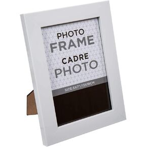 Truu Design Modern-Conemporary Solid Picture Gallery Frame, 5"" x 7"", White" (65062)