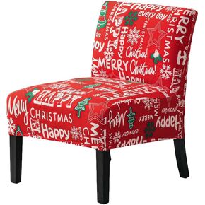Armless Accent Chair Covers, Stretch Armless Chair Slipcover Soft Print Armless Chair Covers Furniture Protector for Living Room Bedroom (Yellow)