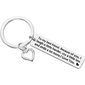 Best Friend Keychain Friendship Gifts for Women Thank You Gift to Best Friend Christmas Birthday Gifts Mothers Day Gifts Friendship Jewelry Best Friend Gift for Women