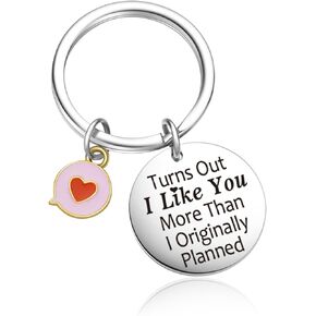 Long Distance Relationship Keychain Lover Jewelry Boyfriend Graduation Keychain Wife Keychain