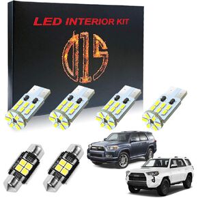 LED Interior Accessories Light Kit for Toyota 4Runner 2003-2021 6000k White Map Dome Door Visor Cargo License Plate Bulbs (14 Pieces)