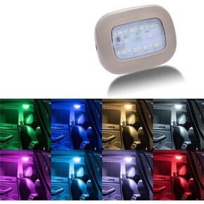 KAGOR Car Ceiling Lights 2Pcs Car Reading Lamp 8 Colors Interior Roof Light USB Rechargeable LED Car Interior Dome Light Bright