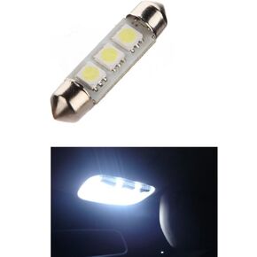 10 Pcs Super Bright 36MM 3SMD 5050 SMD C5W Interior Festoon Car LEDs Bulb White Auto Led Lamp