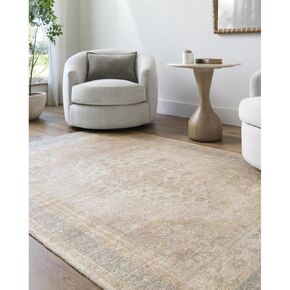 Livabliss x Galey Alix Luciana I Traditional Medallion Area Rug, 5' x 7'6" (5' x 8'), Taupe