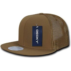 DECKY Rip Stop Flat Bill Trucker Cap, Coyote