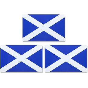JBCD Scotland Scottish Flag Magnet Decal - for Car SUV Truck, 3 Pack, 3x5 Inches
