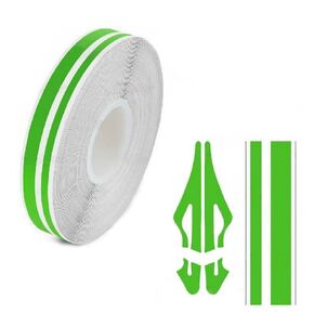 Vinyl Pin Stripe Double Line Tape Decals Stickers 32 ft Length for Car Auto Motorcycle Scooter Helmets Dashboards Bodyworks DIY (Lime Green)