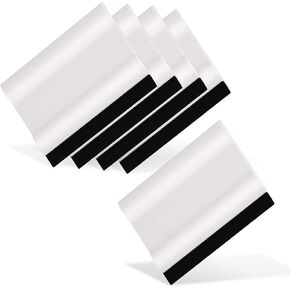 EHDIS 3"Block Squeegee Mini Car Rubber Squeegee for Kitchen Glass,Car Window Windshield,Film,Stickers,Decals and Vinyl Applicator Tool, Pack of 5