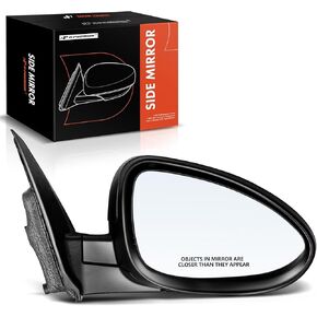 A-Premium Passenger Side Power Door Mirror - Compatible with Chevrolet Sonic 2012-2020 - Heated Manual Folding Black Outside Rear View Mirror - Replace# 95205435
